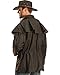 Outback Trading Standard 5020 Bush Ranger Waterproof Breathable Long Sleeve Oilskin Cotton Western Duster Jacket, Brown, Small