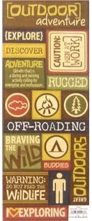 Cardstock Stickers - Outdoor Adventure