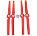 Emorefun 2 Pairs Propellers Rotor Blade Sets A and B Red for YUNEEC Typhoon G Q500 Q500+ Q500 4K RC Quadcopter Drone