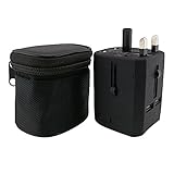 Parboo Universal World Travel Adapter,Over 150 Countries & USB Power Adapter for iPhone, Android,Black