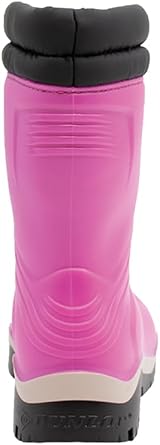 Dunlop Blizzard Kids Winter Boots Unisex Waterproof Fur Lined Pink Grey Black view 6