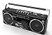 Milanix Portable Boombox Stereo Tape Cassette Player/Recorder with Bluetooth, USB, SD, AM/FM Radio and Headphone Jack- Blackthumb 1