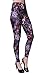 VIV Collection One Size Print Fashion Leggings, Purple White Dreamy Paisley