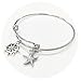 Tosnail 16 Pack Stainless Steel Expandable Wire Bangle Blank Bangle Bracelet for Jewelry Making