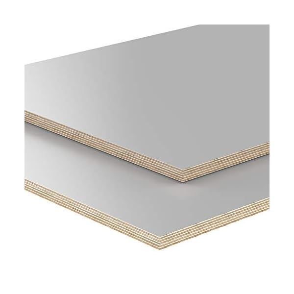 18mm Multiplex Zuschnitt 58 x 45,5 cm B-Ware grau melaminbeschichtet unbehandelt Restposten verschiedene Größen und…