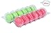 Backery Supply Plastic Clear Macaron Insert with Clip Closure Holds 12 Macarons (Case of 100 Sets)
