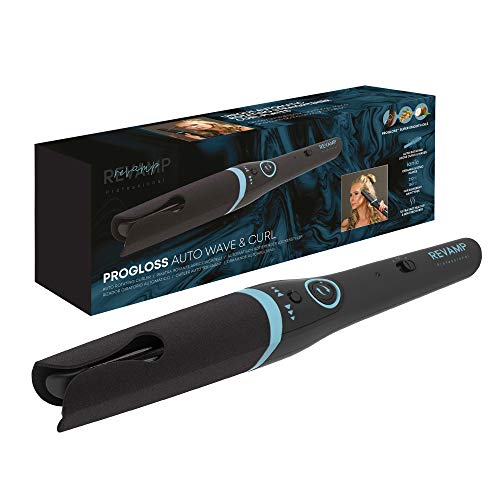 Revamp PROGLOSS™ Auto Wave And Curl | Fer A Boucler Rotatif Automatique Avec Témoin Sonore Pour Boucler Ou Onduler Les Cheveux. Plaques En Céramique Infusées D’huiles Douces
