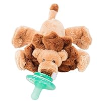 Nookums Paci-Plushies Lion Buddies- Pacifier Holder (Plush Toy Includes Detachable Pacifier, Use with Multiple Brand Name Pacifiers)