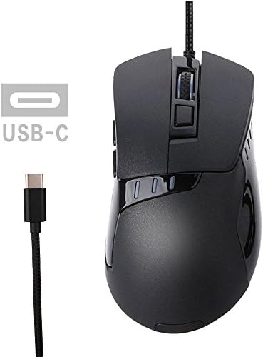 Tuoliwei USB C Mouse, Type C Mouse Wired Ergonomic Optical Mice for Apple Macbook Pro 2017/2016, Matebook X, Chromebook, HP OMEN, Windows PC and More USB Type C Devices