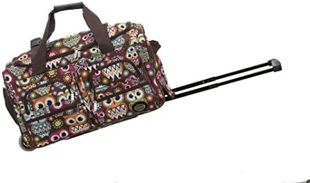 Rockland Rolling Duffel Bag, Owl, 22-Inch 1 Rockland Rolling Duffel Bag, Owl, 22-Inch