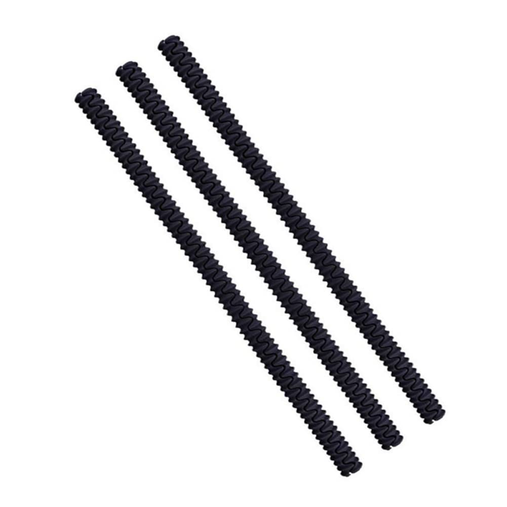 4PCS Black Oven Rack Shields Heat Resistant Silicone Oven Rack Cover 14 Long Oven Rack Edge Protector Against Burns and Scars