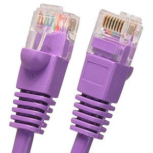 8Ft Cat.5e Molded Snagless Patch Cable Purple