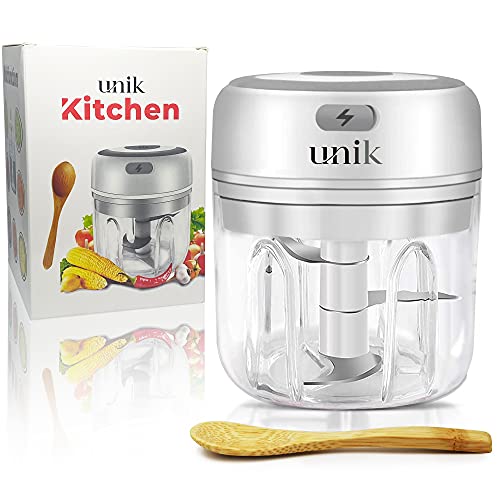 UNIK Electric Mini Garlic Chopper, Garlic Mincer, For Spice And Onion