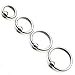 PiercingJ 8pcs 6-12mm Stainless Steel Captive Bead Ring CBR Hoop Helix Tragus Ear Lobe Earring Nose Ring