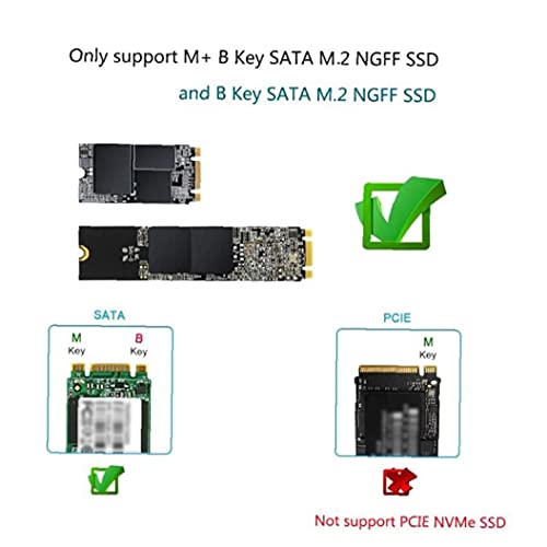 Berrywho Hard Drive Disk Box NGFF External Hard Drive Type-C converter adapter behuizing geval Solid State Hard Disk Box… - Image 3