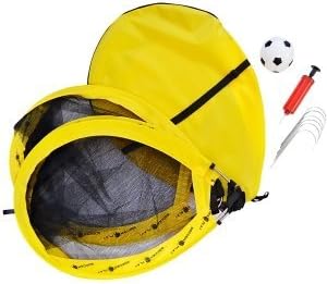 Kids Childs 2 Football Soccer Pop Up Goals Posts Net Ball Goal Pump Set Toy Game by kan