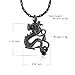 constantlife Cremation Jewelry for Ashes Stainless Steel Dragon Memorial Jewelry Cremation Ash Urn Necklace Urn Pendant for Man Women (Black)