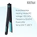 BEAUTIROX Flat Hair Iron with Anti-Static Technology and Temperature Controls for Straightening and Curls,Black