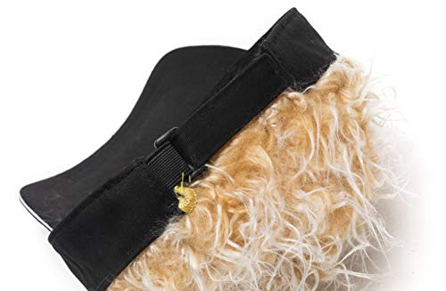 Men\'s Novelty Flair Hair Visors Spiked Funny Golf Hats Fake Wig Peaked Adjustable Baseball Caps Black Golden