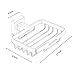 Fapully Soap Dish Stainless Steel Bathroom&Kitchen Shower Soap Holder Toilet Soap Saver Wall Mount Brushed Nickel