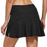 FitsT4 Women's Cycling Skort Pleated Bike Skirt 4D