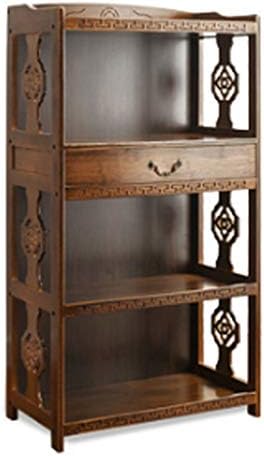 Shelves Bookcases Solid Wood Shelf Children's Bookshelf Simple Children's Bookshelf Floor Student Desk Bookcase Home Bedroom Porch Bay Window Shelf Antique Wood Color Shelf Cabinets