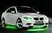 Zento Deals 30cm Green LED Car Flexible Waterproof Light Strip Pack of 4