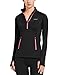Baleaf Women's Thermal Fleece Half Zip Running Top Black Size XS