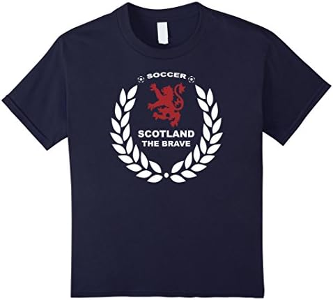 Kids Scotland Scottish Football Futbol Soccer Jersey Shirt 10 Navy