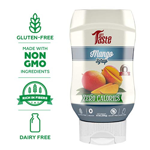 Mrs Taste, Zero Calories, Zero Sugar, Zero Sodium, High Fiber, Pancake & Ice Cream Syrup, Keto Friendly, Paleo Friendly (Mango)