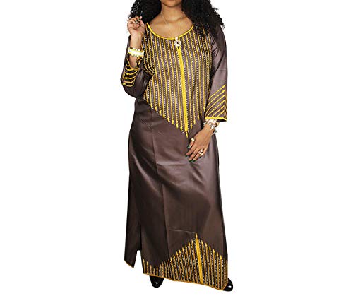 African Dresses for Women Dresses Traditional African Clothing for Ladies Without Scarf,Pink,XXXL - Thumbnail 3