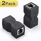 RJ45 Coupler/Ethernet Coupler,Wenter 2 Pack in Line Coupler Cat7 Cat6 Cat5e Ethernet Cable Extender Adapter Female to Female