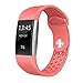 SWEES Silicone Sport Bands Compatible Fitbit Charge 2, Breathable Sport Replacement Bands with Air Holes Small & Large (5.7