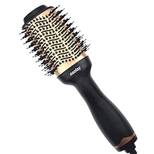 Hair-Dryer-Brush-Hot-Air-Brush-Professional-Hair-Dryer-Volumizer-3-in-1-Upgrade-Anti-Scald-Negative-Ionic-Technology-Hair-Straightener-BrushSalon-Negative-Ion-Ceramic-Electric-Blow-Dryer Hair Dryer Brush, Hot Air Brush, Professional Hair Dryer & Volumizer 3 in 1 Upgrade Anti-Scald Negative Ionic Technology…