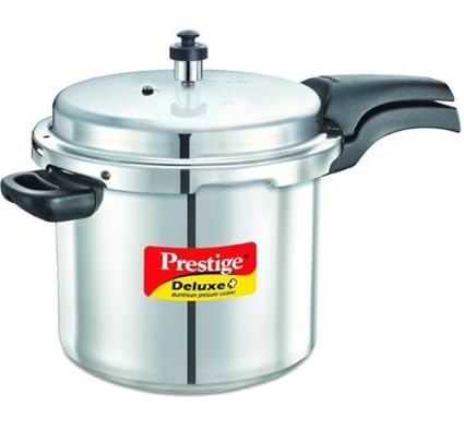 Prestige Deluxe Plus Induction Base Aluminium Pressure Cooker, 7 Litres