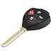 WBOY Uncut Blade Remote Key Fob Shell Case Compatible With 2007-2011 Toyota Camry Remote Key Shell 4 Button No Chips