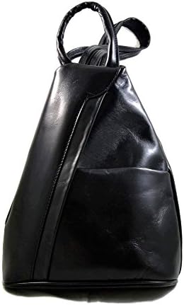 Leather backpack black ladies mens lether travel bag weekender sportsbag gym bag shoulder bag sling backpack satchel hobo bag genuine calf leather