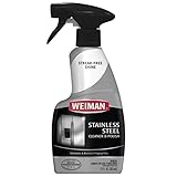 Weiman Stainless Steel Cleaner and Polish Trigger Spray - Protects Against Fingerprints and Leaves a Streak-less Shine - 12 Ounce