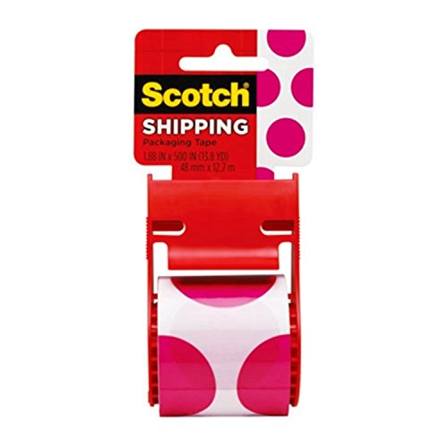 Scotch Decorative Shipping Packaging Tape, 1.88 x 500 Inches