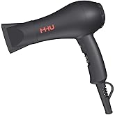 Mini Travel Hair Dryer 1000 Watts for RV & Pouring Art Lightweight Ceramic Ionic Blow Dryer Compact Size Plus Concentrator Black