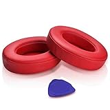 Professional Beats Studio Replacement Earpads Cushion by SoloWIT- Compatible with Beats Studio 2.0 & 3 Wired/Wireless with Soft Protein Leather/Noise Isolation Memory Foam/Strong Adhesive Tape