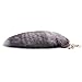 Huloo Silver Blue Fox Fur Tail Bag Pendant Car Key Footwear 15-18in Centimeters