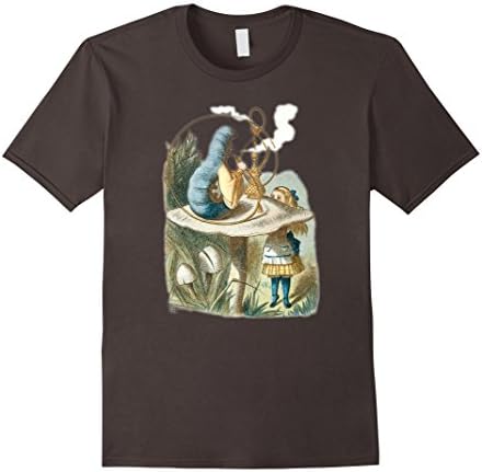 Men's Smoking Blue Caterpillar - Alice in Wonderland T-Shirt 2XL Asphalt