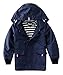 Hiheart Boys&Girls Waterproof Hooded Jackets Cotton Lined Rain Jackets Dark Navy 6/7