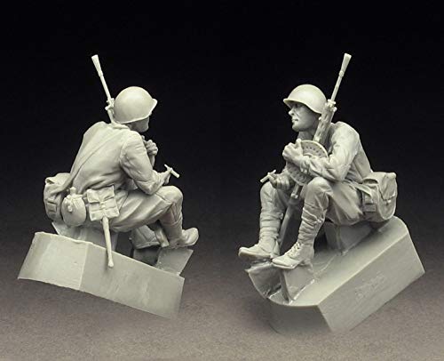 XINGCHANG 1/35 Resin Figure Model Kit 104 Maschinengewehrschütze der Roten Armee Eine Figur Unmontierte unbemalte… – Bild 4