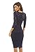 AX Paris Women's Crochet Bodycon Midi Dress(Navy, Size:6)