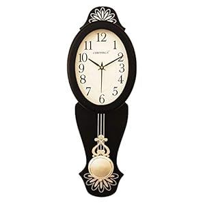 CHRONIKLE Wood Wall Clock (Black_21 X 7 Cm)
