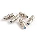 Pasow F81 Barrel Connectors High Frequency 3GHz Female to Female F-Type Adapter Couplers (5 pcs, Silver) primary