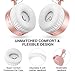 Bluetooth Headphones with Mic, Picun HiFi Stereo Wireless Headphones Lightweight Headset with 8 Hrs Playtime, Foldable, Protein Earmuffs for Kids Adults PC TV Cellphone Workout (Rose Gold)thumb 2