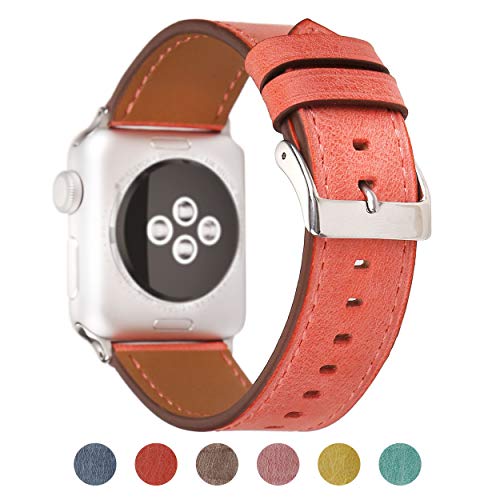Pantheon Compatible Apple Watch Band 42mm 44mm for Women - Leather Band Compatible iWatch Bands/Strap for Series 4 3 2 1